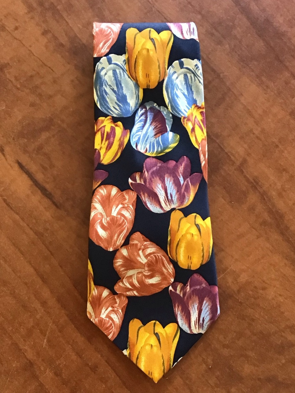 Hugo Boss 100% Silk Floral Tie, Italy